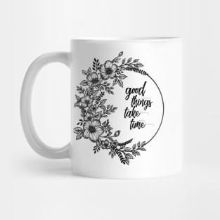 Bunch of flowers with quote Mug